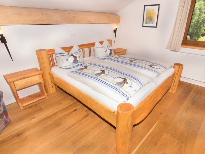 Bedroom, Unique Holiday Home in Ruhpolding With Sauna, Traunstein