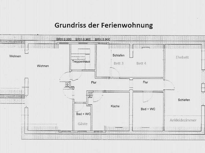 Floor plan, Wohnung in Frankenberg fur Radfahrer, Waldeck-Frankenberg