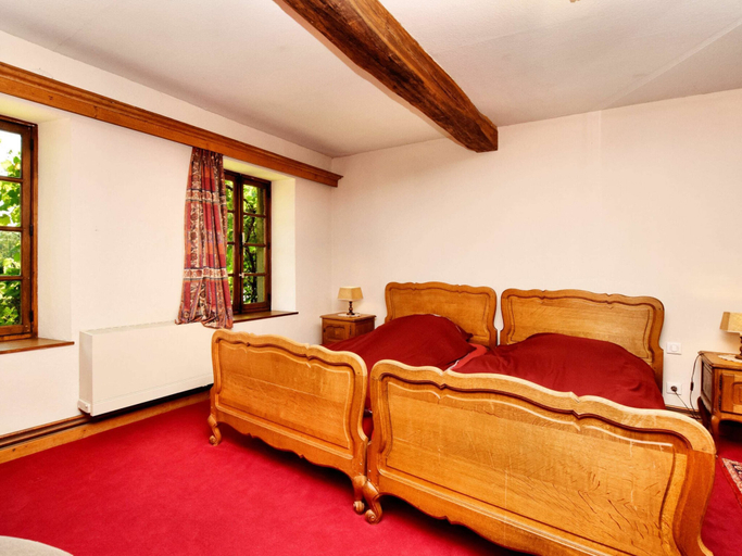 Bedroom 3, Magnificent Holiday Home in Baronville With Heated Pool & Billiards, Namur