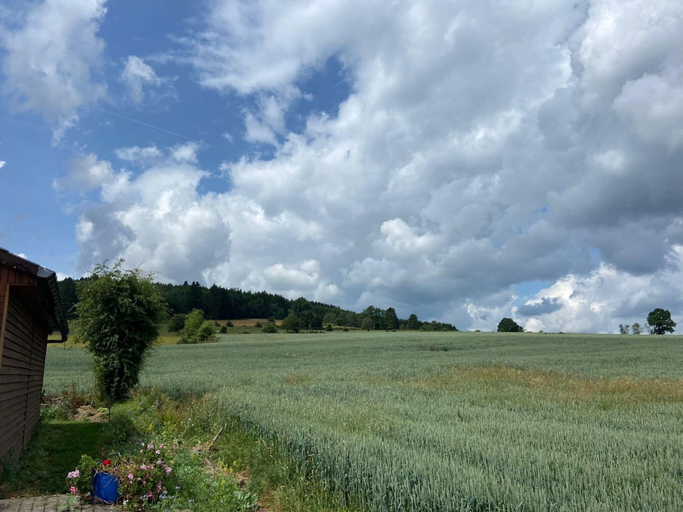 View from property 3, Holiday Home in Lierneux With Private Garden, Liège