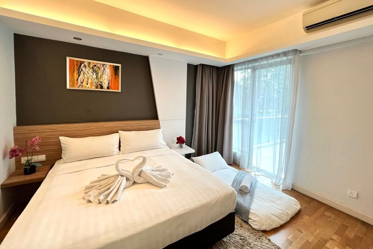 Bedroom 4, A Chic 3BR Apt at Bukit Bintang, Free Parking, Kuala Lumpur