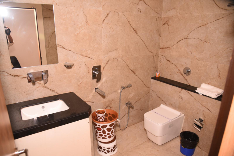 Bathroom 2, Hotel Ekta International, Deoghar