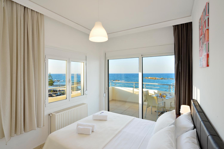 Bedroom, Kalamaki del mar apartments, Crete