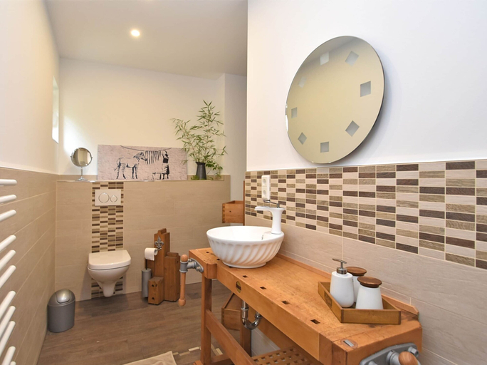 Bathroom 5, Ferienwohnung mit Sauna in Schonbrunn Thuringen, Hildburghausen