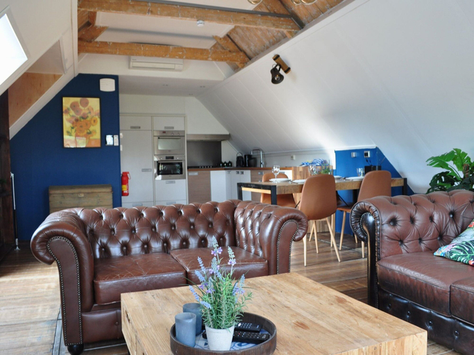 Living area, Shed 57b in an old Flour Mill in Haulerwijk, Ooststellingwerf