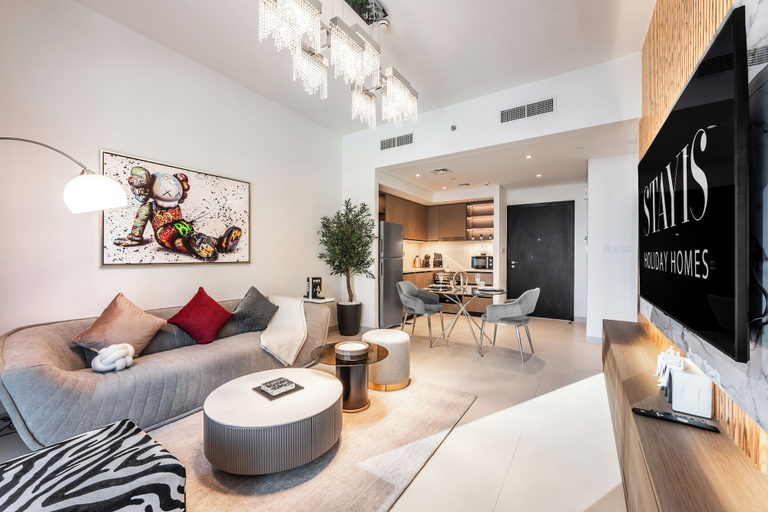 Living area 5, Stayis - 1 BR Iconic Burj Khalifa View, Dubai