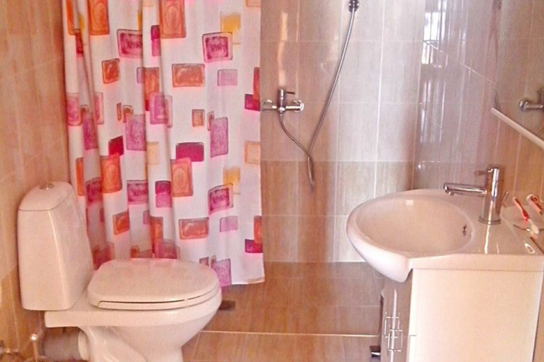 Bathroom, Seaview Studio, 3 Pers Panoramic Seaview in Beautiful Setting, West From Chania, Crete