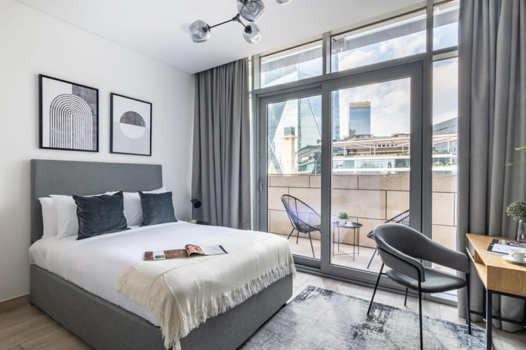 Bedroom 3, Silkhaus Difc Studio With Balcony View Gym Pool, Dubai