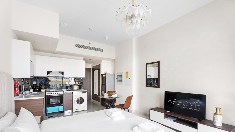 Room 2, WelHome - Cozy Studio Apt. with Private Balcony in Arjan, Dubai
