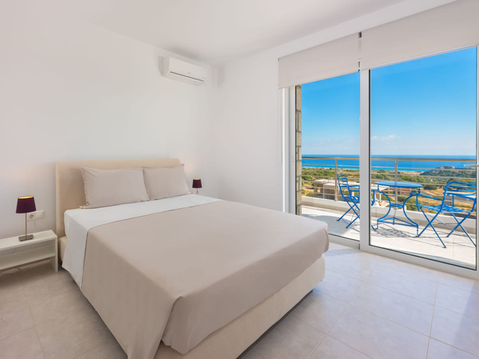 Bedroom 2, Villa in Rhodes With Infinity Pool & BBQ, South Aegean