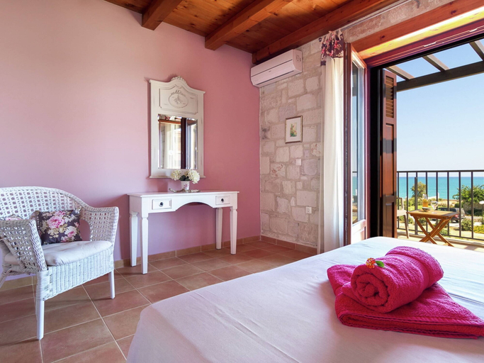 Bedroom 3, Villa in Kamisiana With Private Pool & Beach, Crete