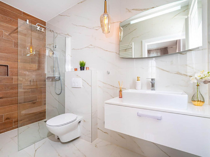 Bathroom 4, Villa in Zaton With Swimming Pool, Nin