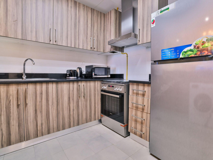 Private kitchen 5, Luxe 1BR Fountain Burj Khalifa by Belvilla, Dubai