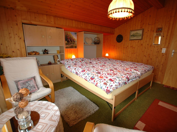 Bedroom 2, Chalet in Wilderswil with Jungfrau Views, Interlaken