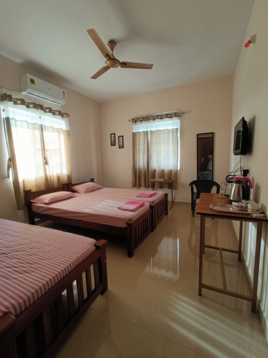 Bedroom 2, Shantham Service Apartments, Kinathukadavu, Coimbatore