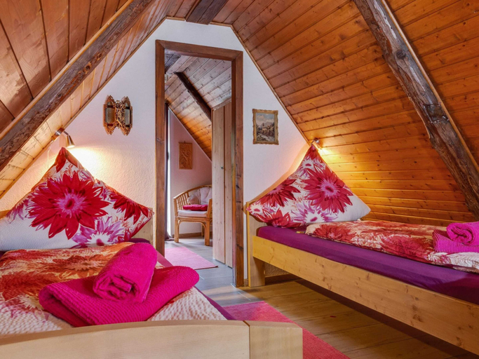 Bedroom 4, Rustic Holiday Home With Balcony, Osterode am Harz