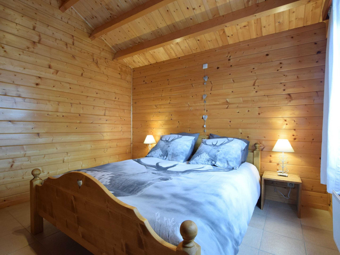 Bedroom 2, Splendid Chalet in Durbuy With Garden, Namur