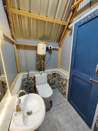 Bathroom 3, Last Stop Riverside wooden Huts, Camps & Dorms, Kullu