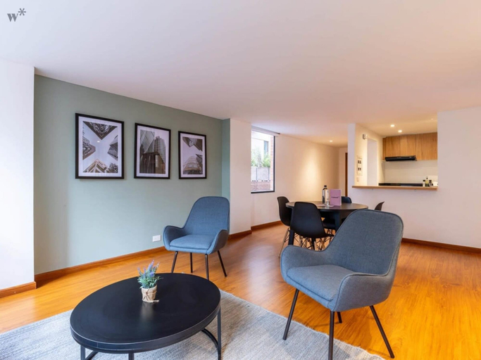 Room 5, w Homey 2BR in Cabrera, Santafé de Bogotá