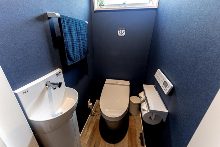 Bathroom 4, Kitchen and Balcony 99 Stay Sasebo #SGx, Sasebo