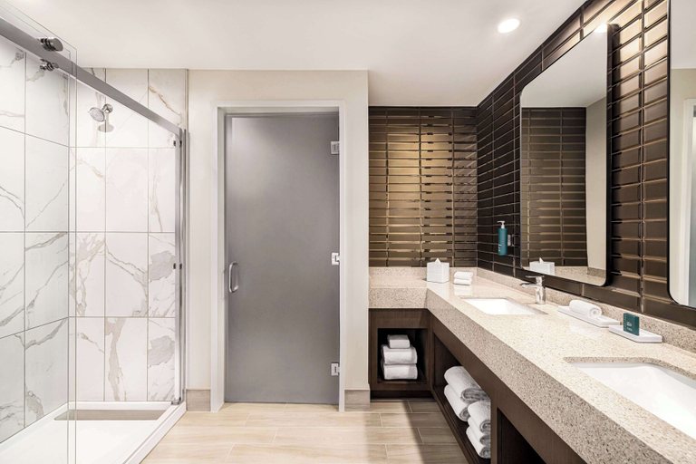 Bathroom 5, Hilton BNA Nashville Airport Terminal, Davidson