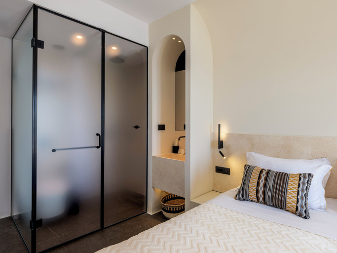 Bedroom 5, Yalos hotel sunset view, South Aegean