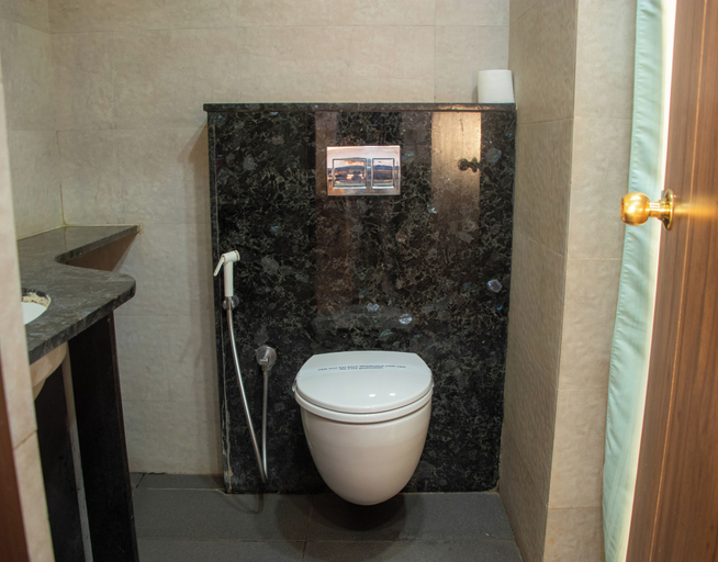 Bathroom 3, Hotel Om International, Uttara Kannada