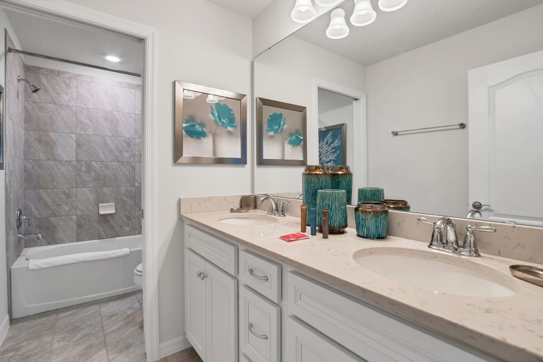 Bathroom 4, Private Pool Villa W/pool Table, On-site Waterpark, Polk