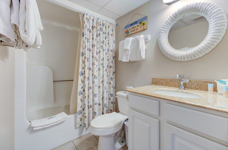Bathroom 2, 0208 Tiki Tower by Atlantic Towers, New Hanover