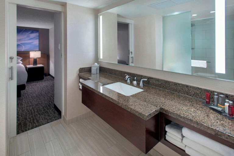 Bathroom 5, Newark Liberty International Airport Marriott, Newark