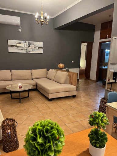 Living area 4, Olive Gem 2-bed Apt Sleeps 4 With Fireplace, Peloponnese