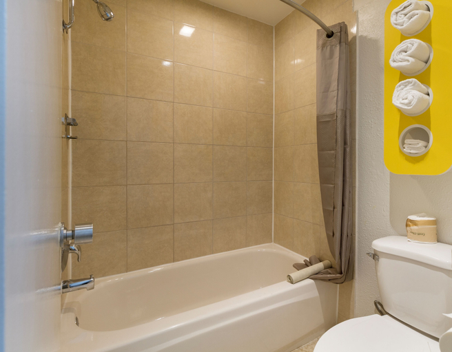 Bathroom 5, Motel 6 Claremont, CA, Los Angeles