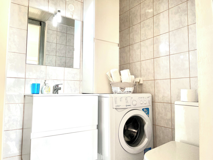 Bathroom 2, Gorgeous White Marsis Apartment in Paros, South Aegean