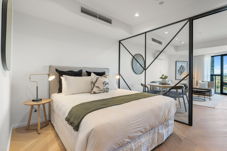 Bedroom 3, Greenhouse Apartments by Urban Rest, Waitakere