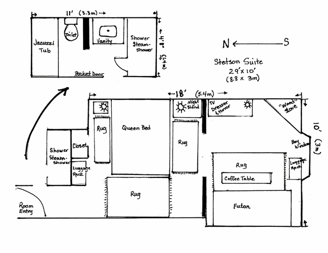 Room 2, West Hill House B&B, Washington