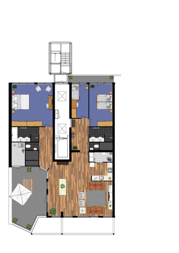 Floor plans 4, Strandappartementen De Gulden Stroom, Vlissingen