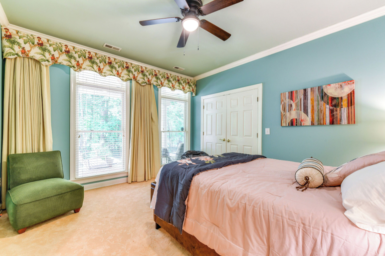 Bedroom 3, Sherrills Ford Escape w/ Hot Tub, Deck & Yard, Catawba