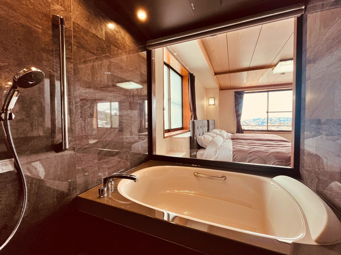 Bathroom 5, Hotel Omodaka, Yamanouchi