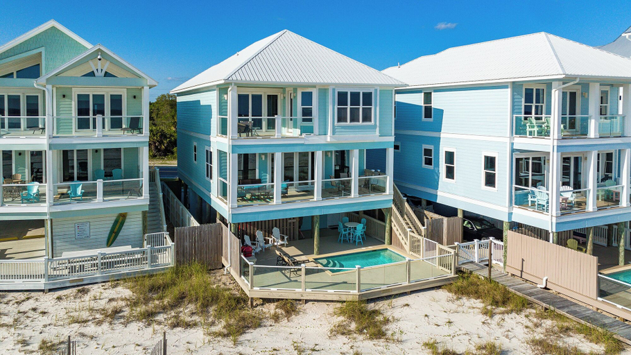 Exterior & Views 2, Luxury Gulf Front, Private Pool, 6-seater Golf Cart, Free Beach Setup, Bay