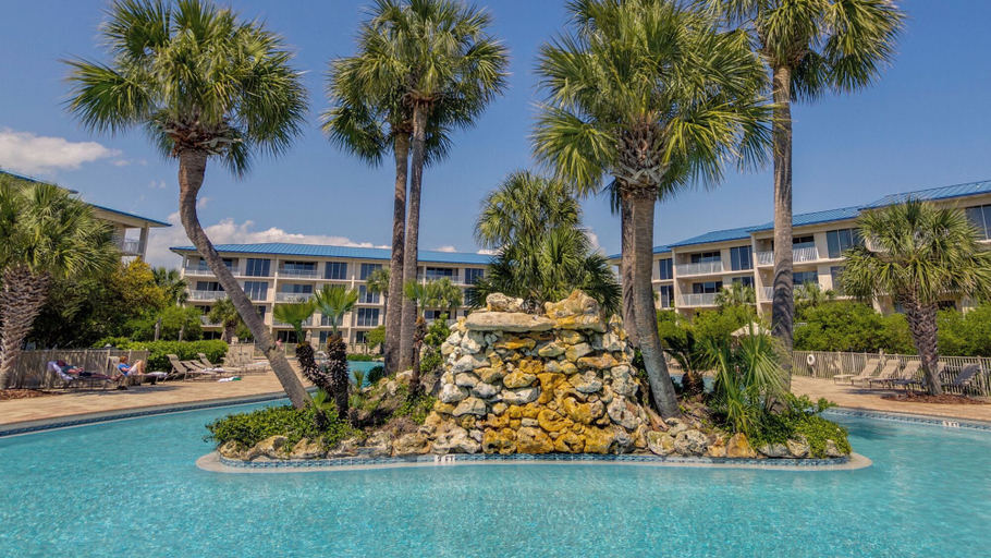 Exterior & Views 2, 1st Floor Gulf Side- Lagoon Pool- Beach Chair Setup, Walton