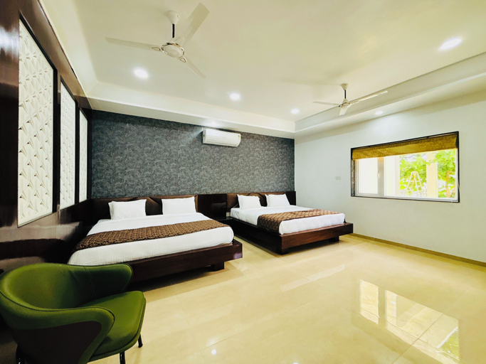 Bedroom 3, Vrindavan Greens by Hotel Ramdarbar, Satna