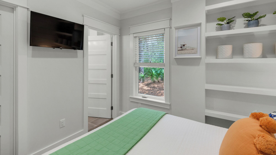 Bedroom 3, Modern Luxury in Old Seagrove w/ Private Pool + Golf Cart - Sleeps 11, Walton