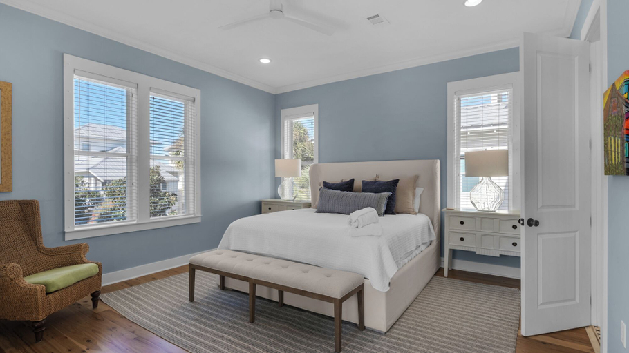 Bedroom 3, Gulf Side and 2 Minutes to the Beach w/ Private Pool + Beach Chairs & Bikes, Walton