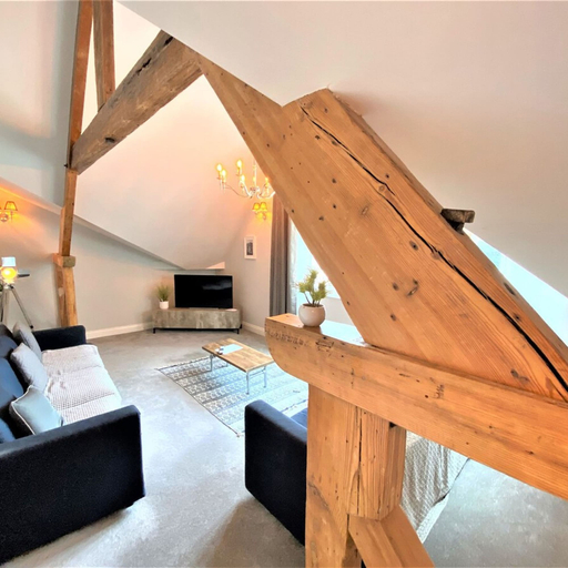 Living area 2, Town Hall Lofts Flat 2 Settle, North Yorkshire