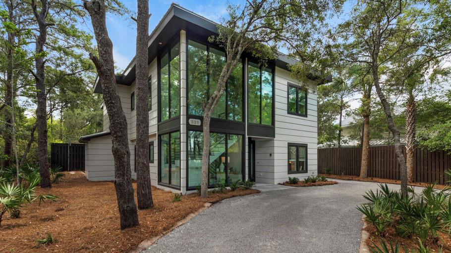 Exterior & Views 2, Modern Luxury in Old Seagrove w/ Private Pool + Golf Cart - Sleeps 11, Walton