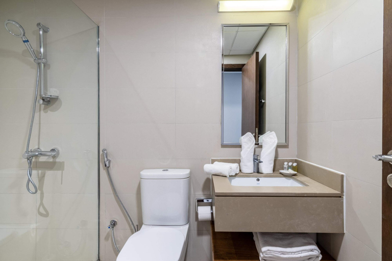 Bathroom, Silkhaus Balcony With Great View Studio In Difc, Dubai