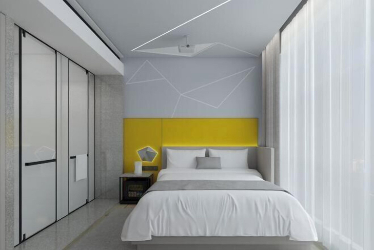 Bedroom 2, Yi Hotel (Yancheng Champagne Mansion), Yancheng