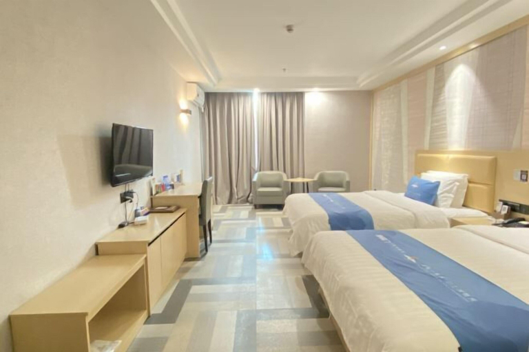 Bedroom 2, Shenzhen Asia Yue Hotel(Bao'an Central Stadium Fanshen Subway Station Store), Shenzhen