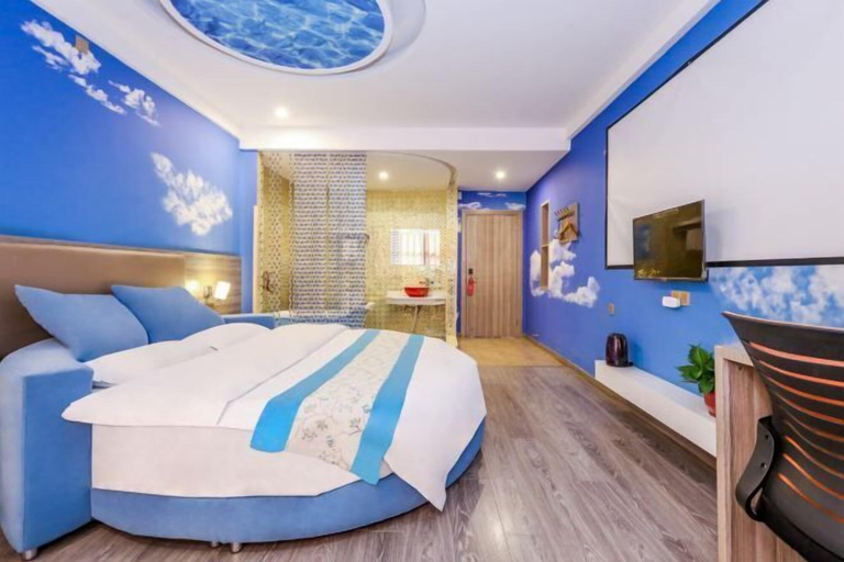 Bedroom 2, Sanmitian Business Hotel, Jiujiang