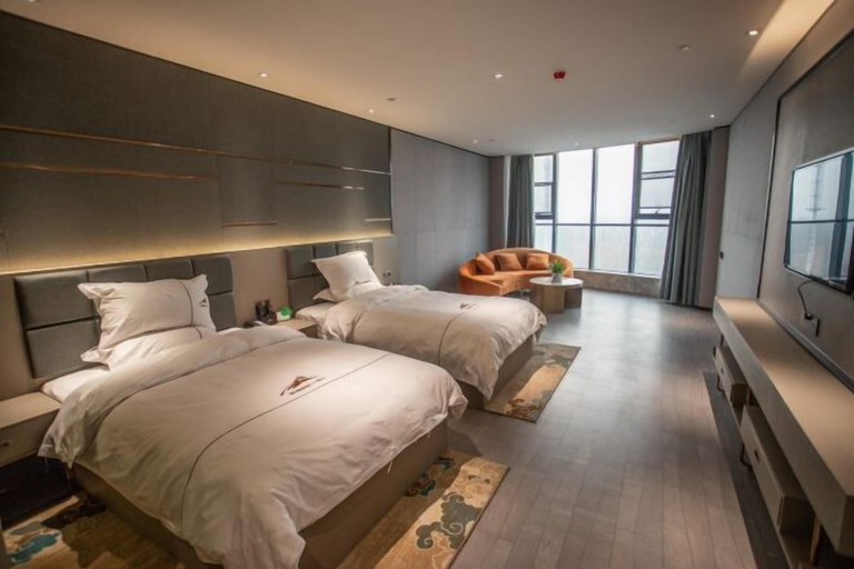 Bedroom 3, Danjiangkou Guanlan International Hotel(Hanjiang Avenue storefront), Shiyan